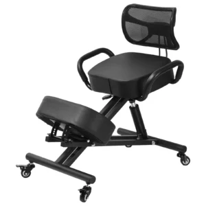 Ergonomic Kneeling Chair w/ Backrest & Wheels